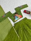 PC 541 Faux Georgette Kalamkari Print With Real Handwork Lehenga With Choli Dupatta Exporters In India
